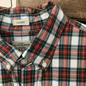 J. Crew Holiday Plaid Poplin Buttondown